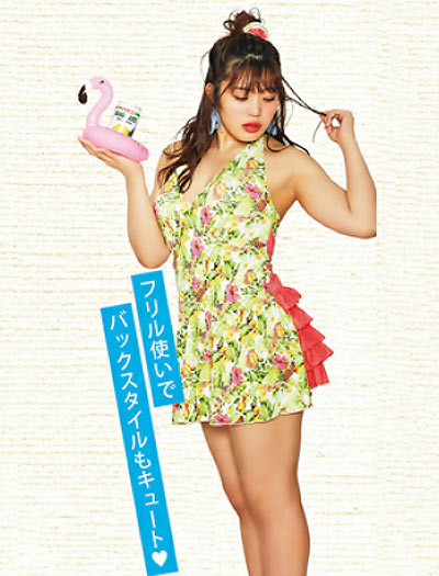 ぽっちゃり ワンピース水着7