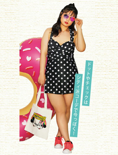 ぽっちゃり ワンピース水着9