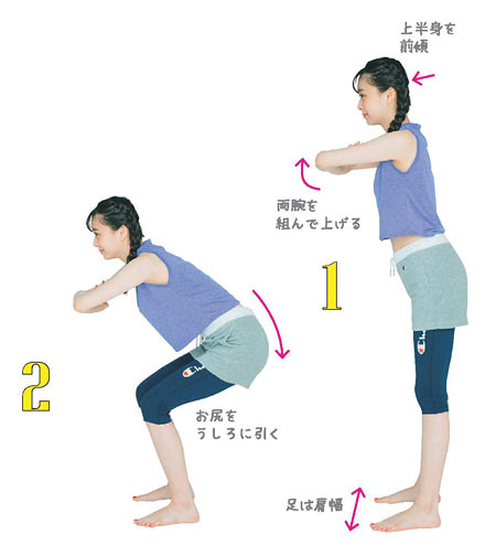 水着 脚 筋トレ