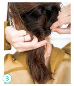 大人キャップ ヘアアレンジ4