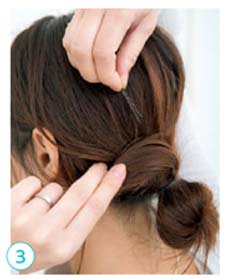 キャップ ヘアアレンジ2