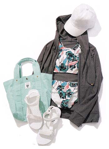 ママ 水着 着こなし４