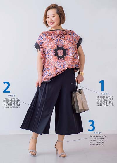 ぽっちゃりママ 着やせコーデ