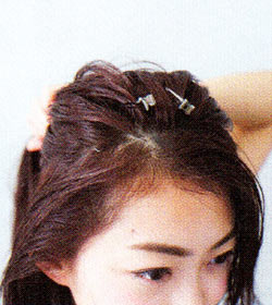 お仕事ハーフアップ4