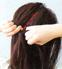 くるりんぱの作り方5