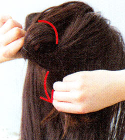 くるりんぱの作り方