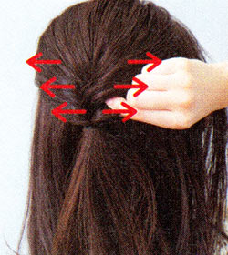 くるりんぱの作り方3