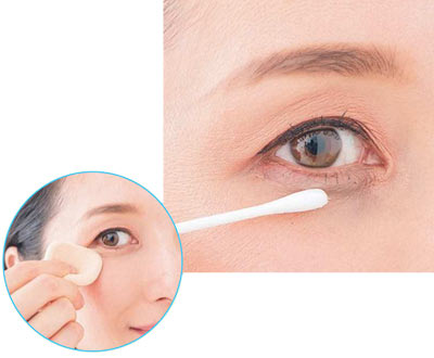 目まわりメイク お直し