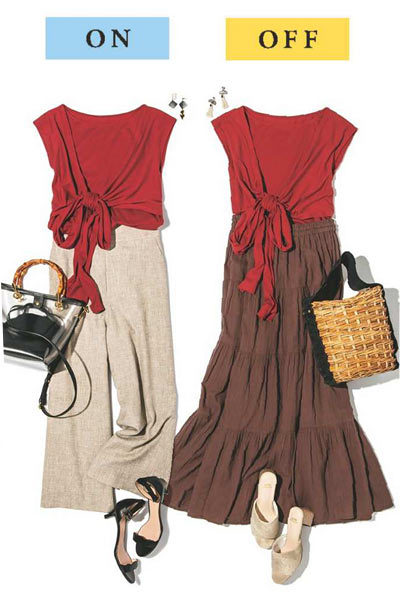 Tシャツ 通勤コーデ