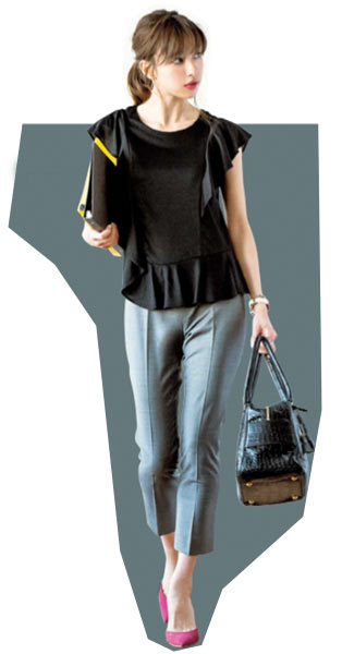 内勤Tシャツコーデ