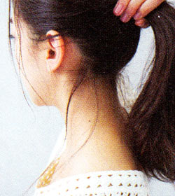 後れ毛の作り方2