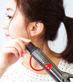 後れ毛の作り方4