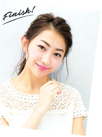 後れ毛の作り方5