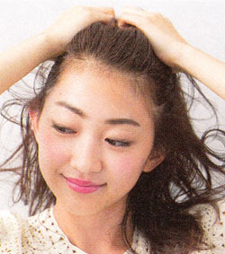 ウェットな髪 作り方2