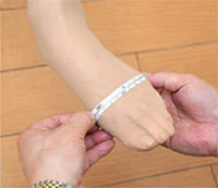 足のサイズの測り方2