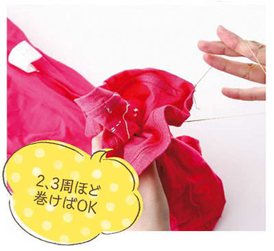 Tシャツ 衿のヨレヨレを防ぐ