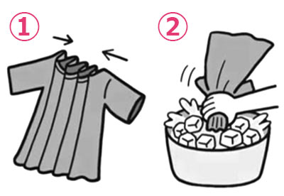 Tシャツ 衿のヨレヨレを戻す