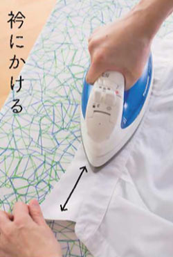 Yシャツ アイロンがけ2