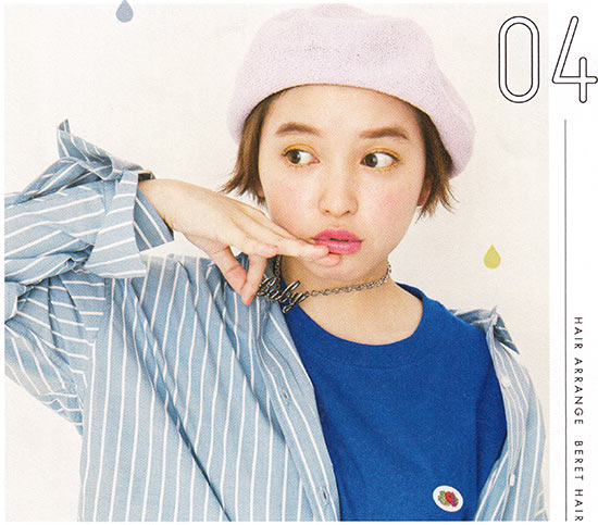 ボーイッシュ 帽子ヘアアレンジ2