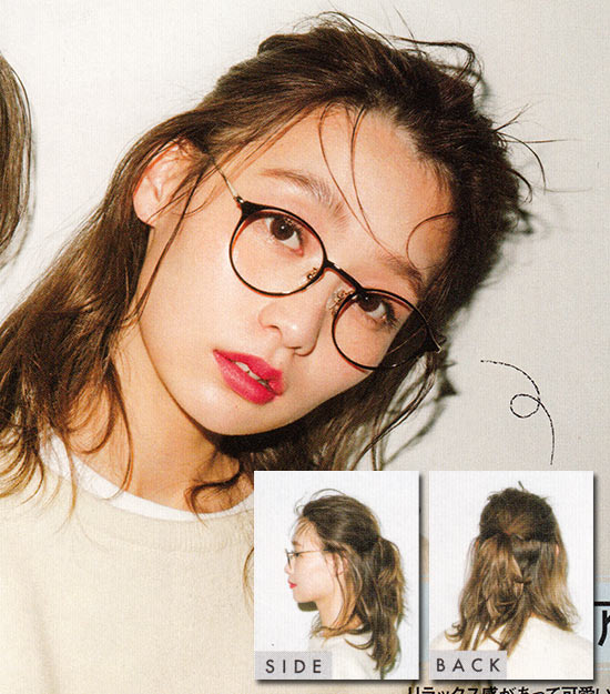 ハーフアップ ヘアアレンジ