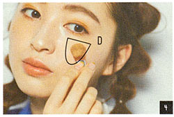 ハーフ顔メイク手順4