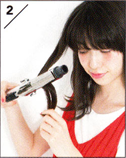 外ハネ アイロン2