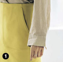 シャツ ロールアップの方法