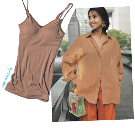 透けシャツ インナー