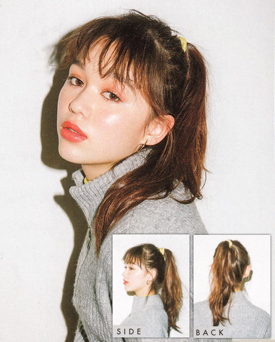 ポニーテール ヘアアレンジ