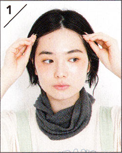 あえてガーリーに「ターバン」1