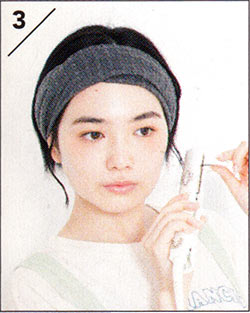 あえてガーリーに「ターバン」3