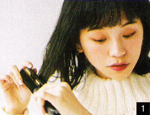 ハーフアップおだんご1