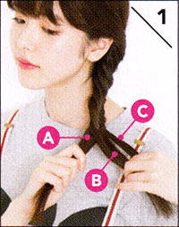 フィッシュボーン ヘアアレンジ2