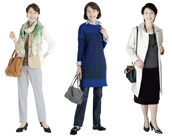 シニア女性 コーディネート