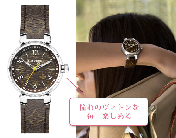 タンブール モノグラム 腕時計