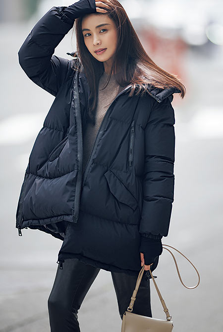 ラミナー Aライン ダウンコート