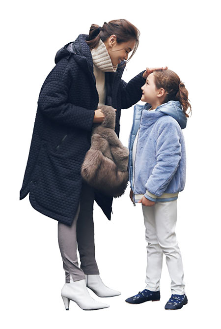 ラミナー ドットジャガード ダウンコート