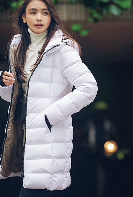 ラミナー ホワイトダウンコート