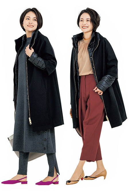 ヘルノ ウール×中綿コート