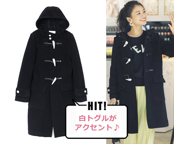 HYKE ダッフルコート