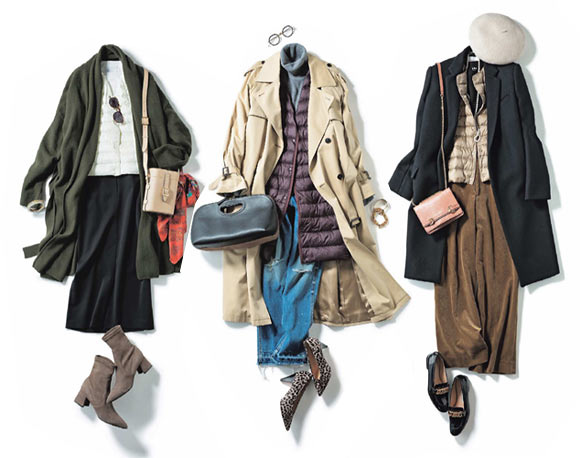 インナーダウン 重ね着