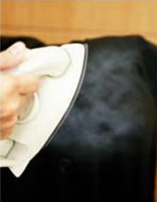 トレンチコート テカリ取り