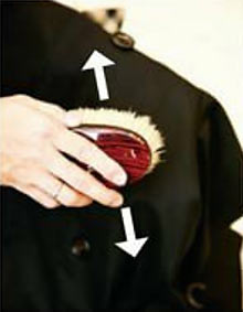 トレンチコート テカリ取り2