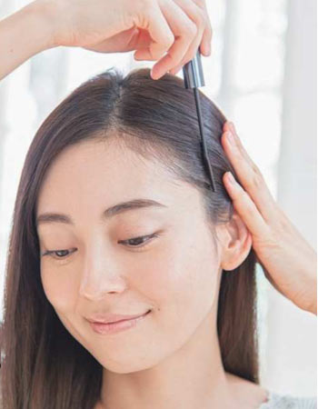 ヘアマスカラの使い方