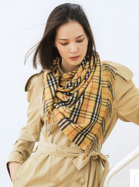 大人ストール 巻き方