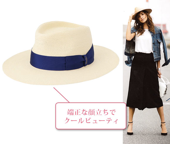 ボルサリーノ 麦わら帽子2