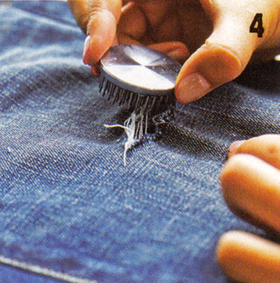 デニム クラッシュ加工4