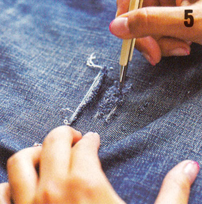 デニム クラッシュ加工5