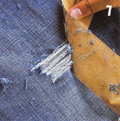 デニム クラッシュ加工7