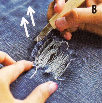 デニム クラッシュ加工8